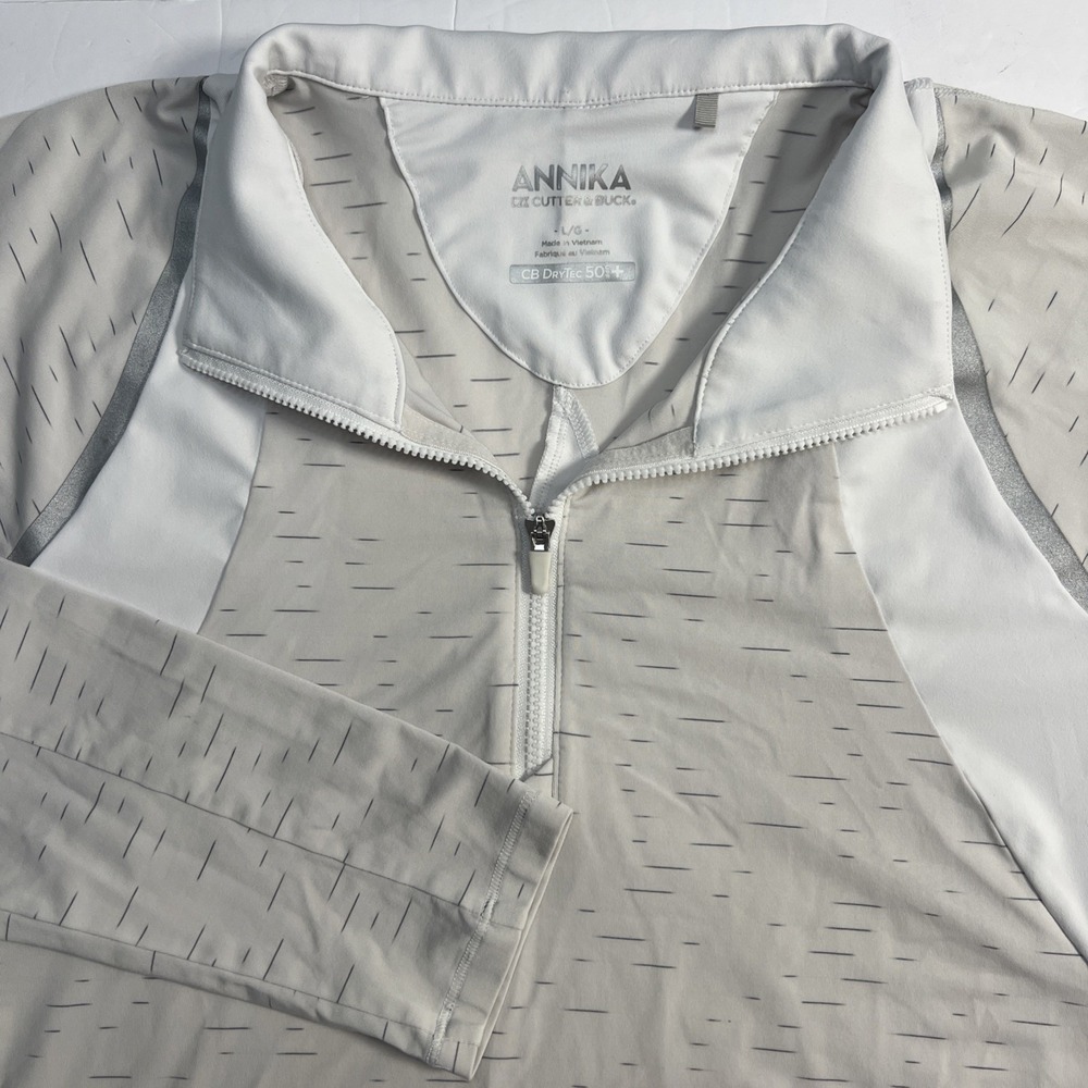 Annika CB Cutter & Buck Women's DryTec UPF+ 50 Long Sleeve Golf Activewear Large